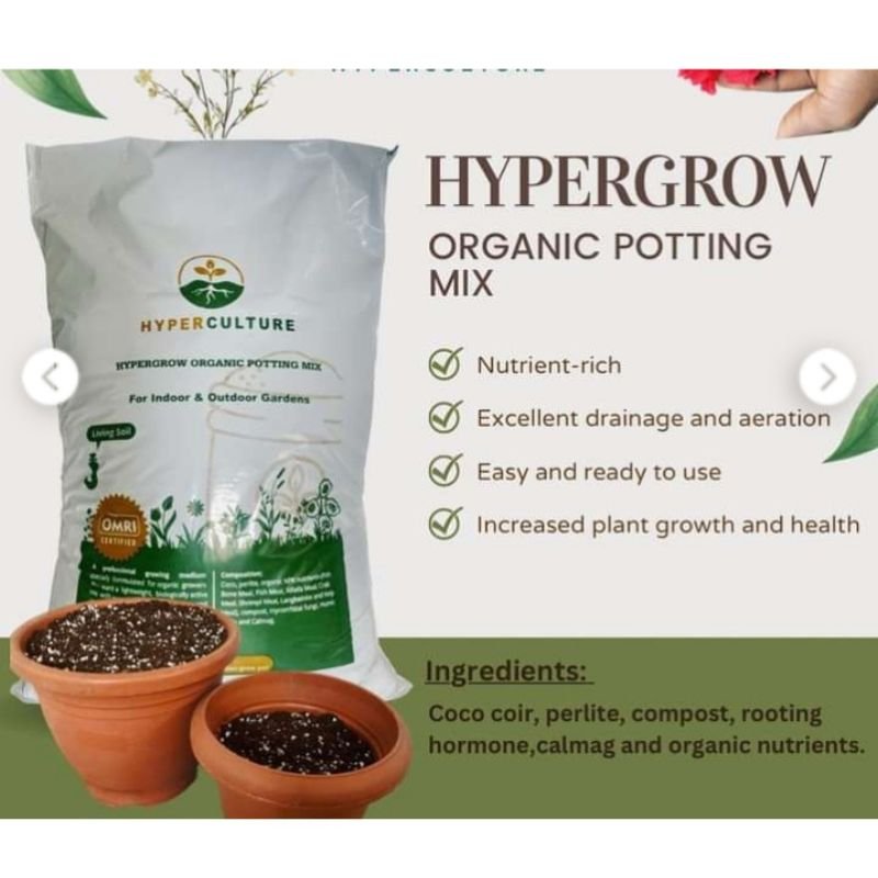 Hypergrow Organic Potting Mix - Savvy Gardens Centre