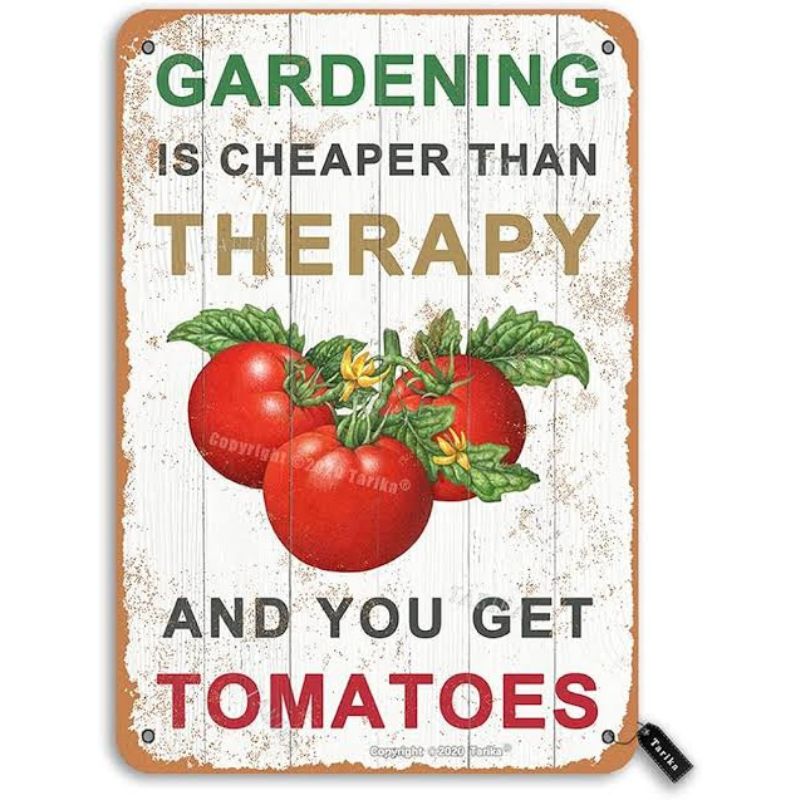 Wooden Garden Sign: Gardening Cheaper Than Therapy - Savvy Gardens Centre