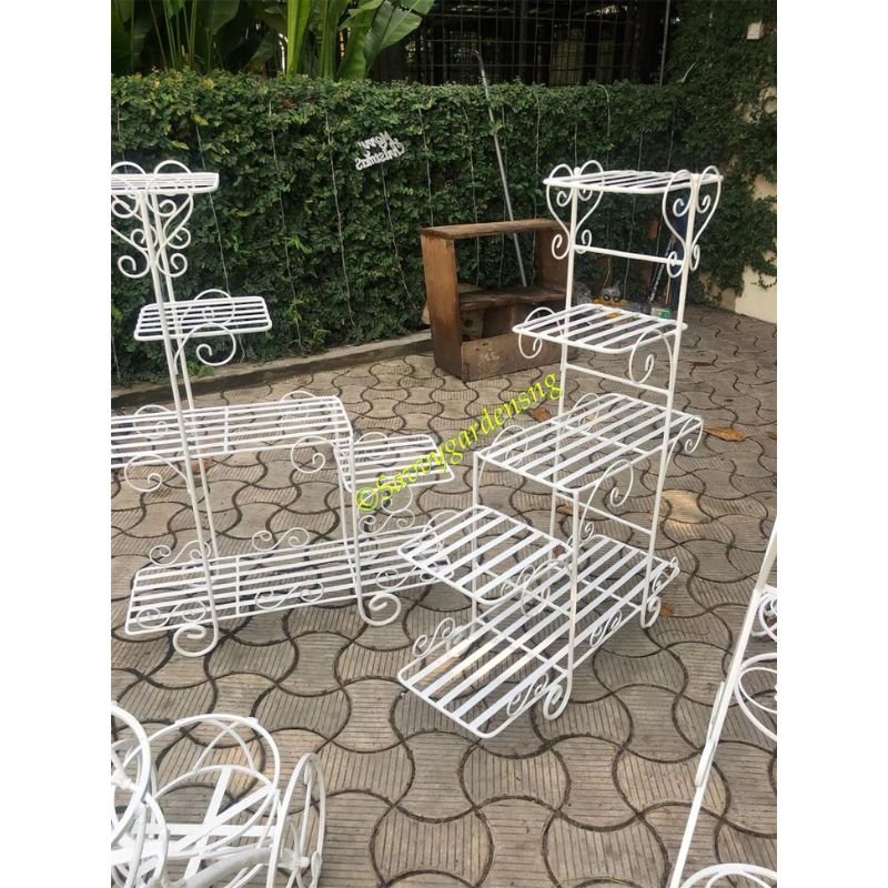 7-Tier Wrought Iron Plant Stand - Savvy Gardens Centre